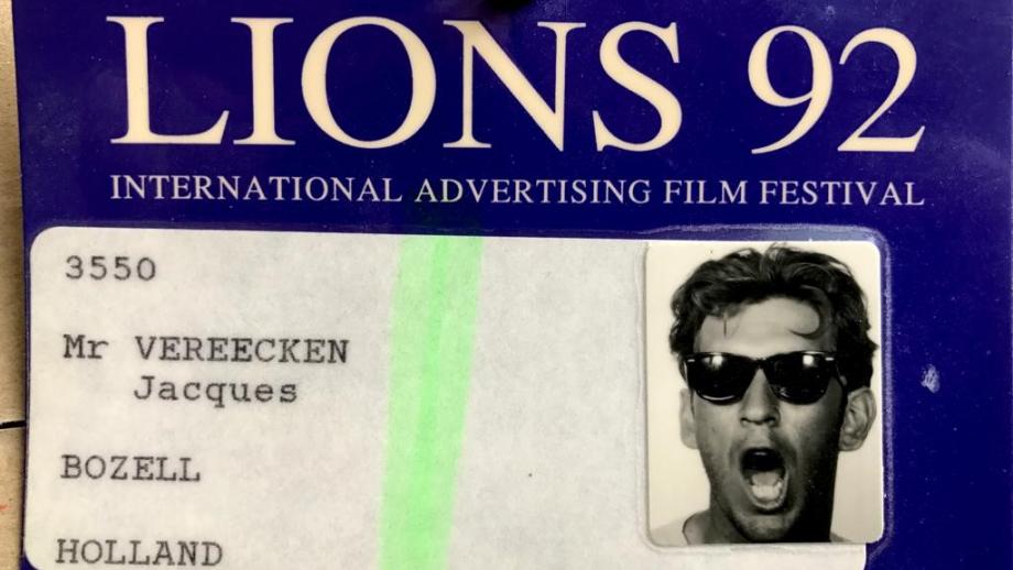 De Cannes Lions-pas van Vereecken in 1992