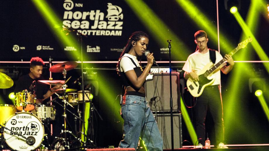 Gaidaa treedt op op het NN North Sea Jazz Festival