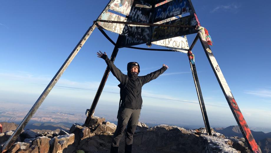 Floor Peters op de Toubkal