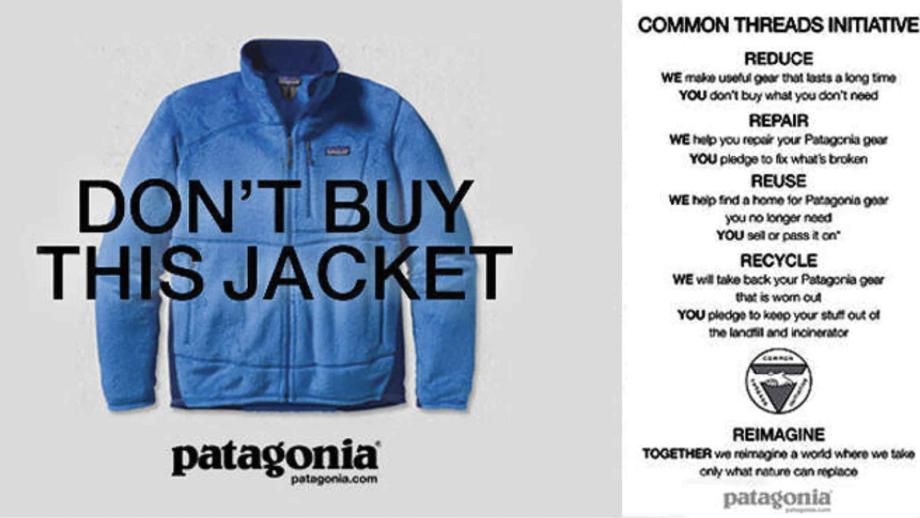 Anti-reclame van Patagonia uit 2011