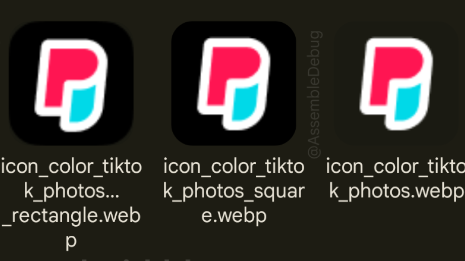 Het mogelijke nieuwe logo van TikTok Photos