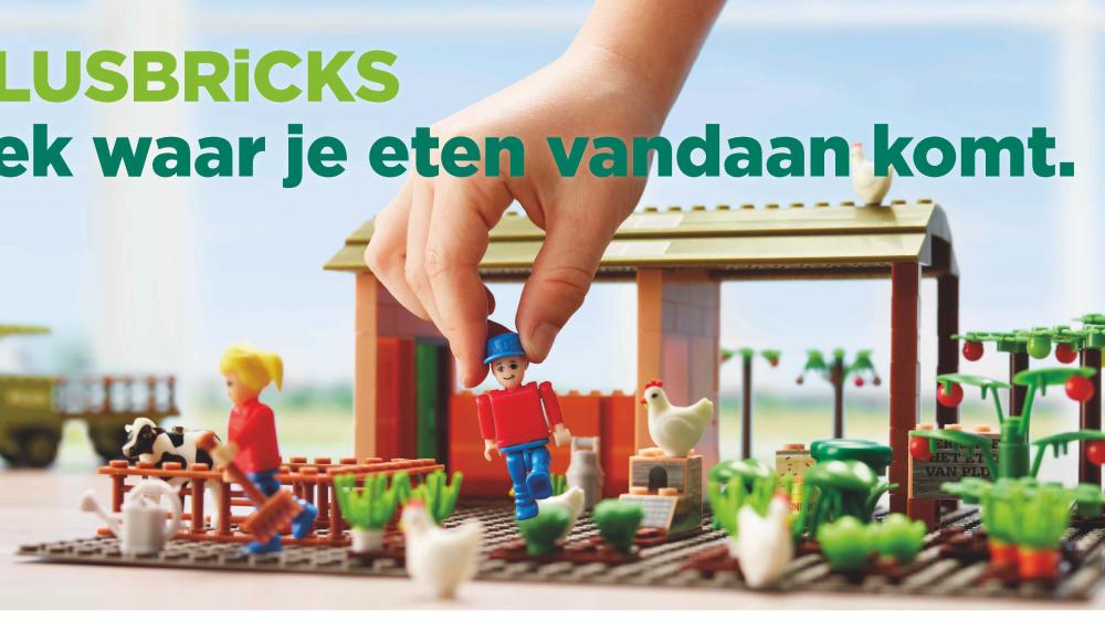 Plus doet ‘Legospaaractie’ in de herhaling Plusbricks Boerenbedrijf