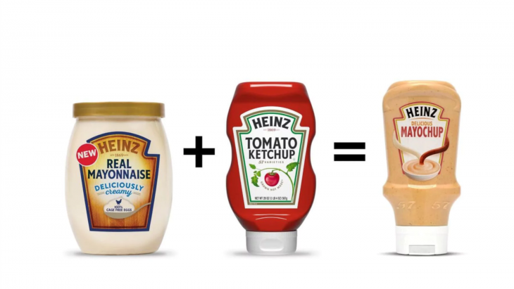 Mayochup is een mix van ketchup en mayonaise