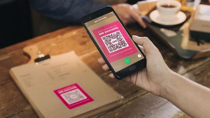 Payconic-app met QR-code