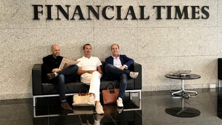 Foto: Van links naar rechts: Patrick de Laive (Founder TNW), Boris Veldhuijzen van Zanten (Founder and CEO TNW) en Robert Jan de Laive (CFO TNW).