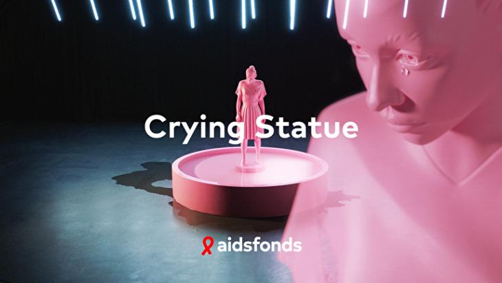 Crying Statue Aidsfonds 