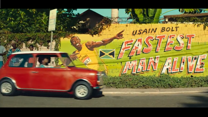 Beeld uit de commercial met Usain Bolt