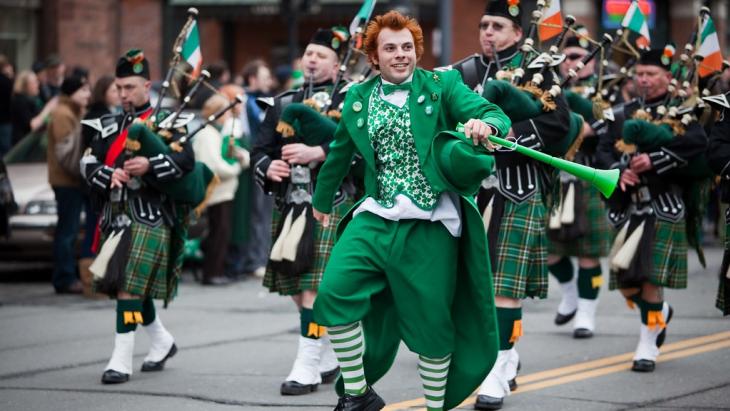 Parade voor St. Patrick's Day