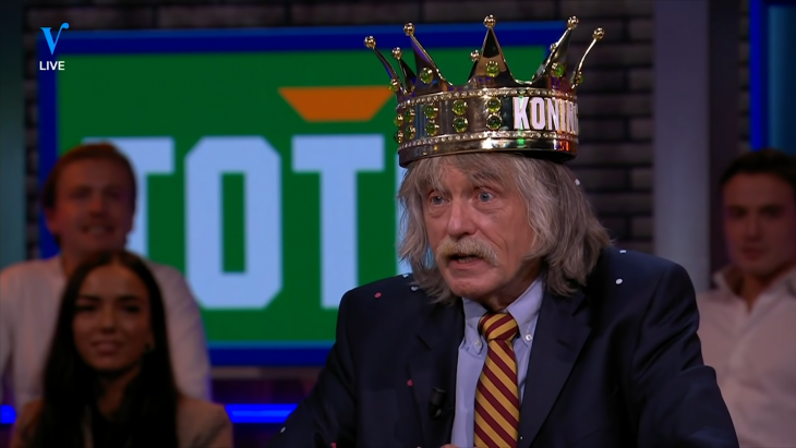 Johan Derksen wint de Koning Toto Kroon