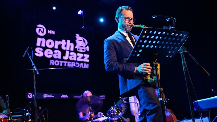 Benjamin Herman treedt op op het NN North Sea Jazz Festival