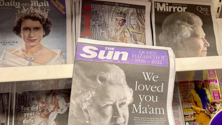 Kranten over het overlijden van The Queen 