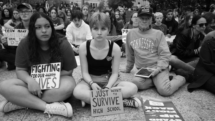 Studenten protesteren tegen high school shootings