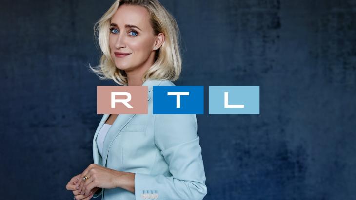Eva Jinek en het nieuwe RTL-logo