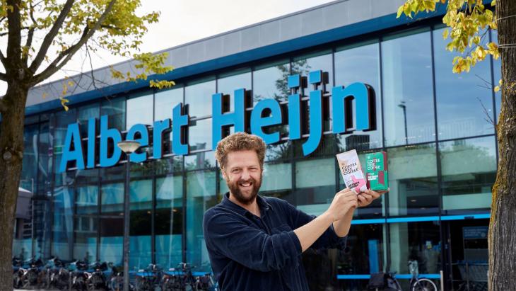 David Klingen voor de Albert Heijn