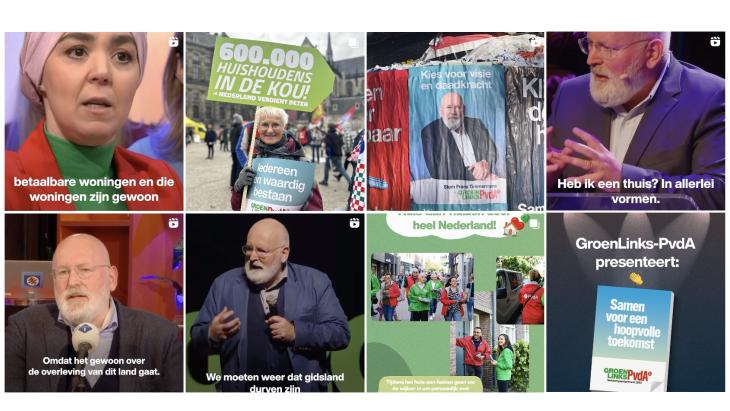 Groen Links PvdA gaf tot nu toe het meeste uit aan Meta-advertenties, 74 duizend euro.