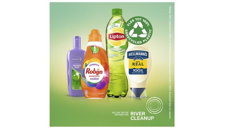 Beeld bij eerdere 'plasticommunicatie' van Unilever
