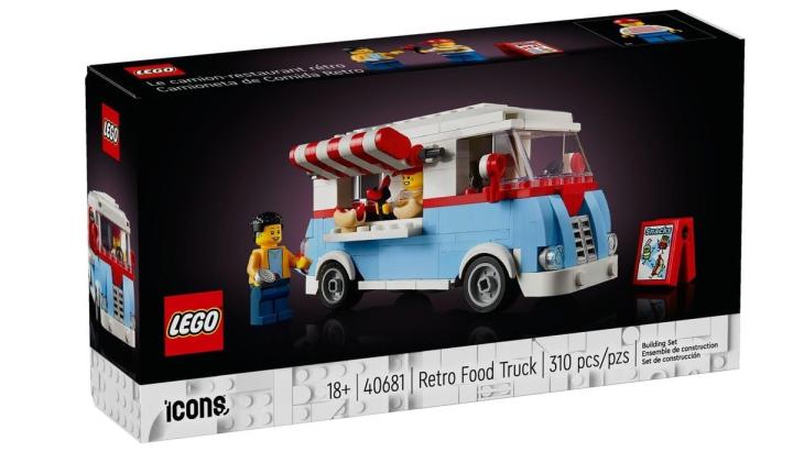 Retro Food Truck van Lego Icons