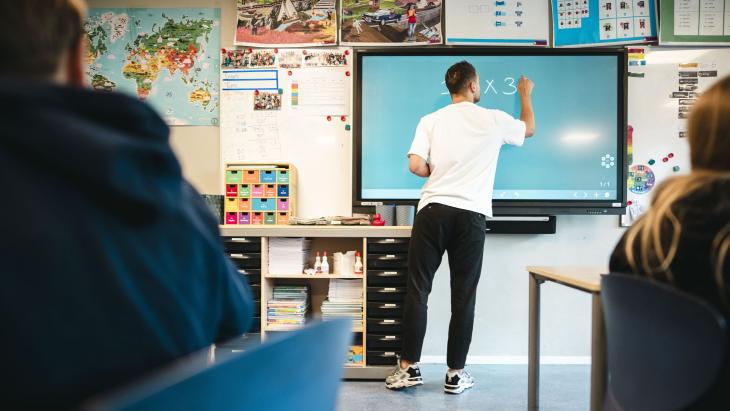 Leerkracht in een basisschool