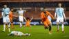 Steven Bergwijn maakt 1-0 tegen Noren in kwalificatiewedstrijd voor WK Qatar - ANP Koen van der Weel
